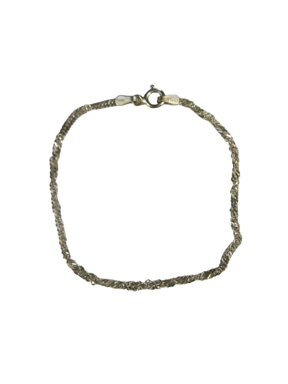 FAS Sterling Silver 925 Italy Chain Bracelet Delicate 1 gram
